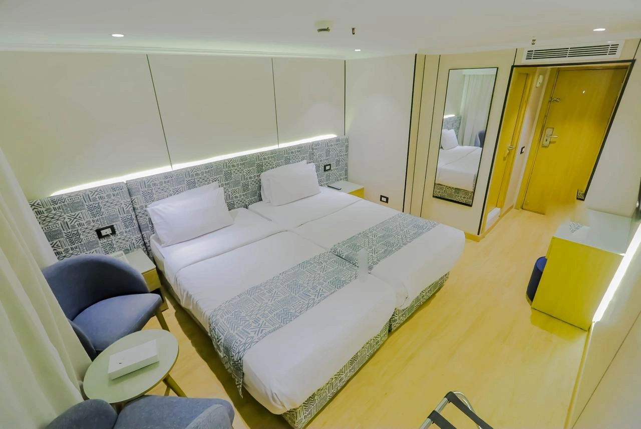 Cabin aboard the MS Nile Palace Cruise Nile cruise